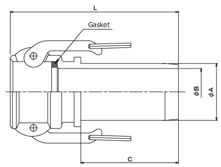 kamlok 633-CTS (SUS) Structural drawing
