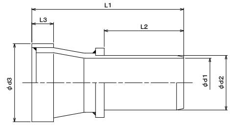 S-Collar Nipple(SS・SUS) Structural drawing