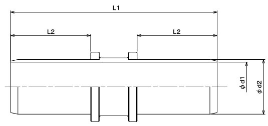 Both mouth nipple(SS・SUS) Structural drawing