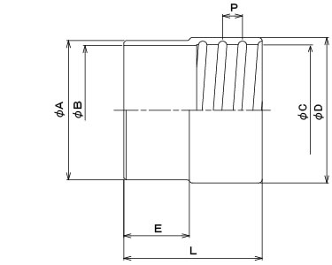 Cuffs for TAC ELASTIC DUCT Structural drawing