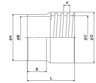 Non-PVC duct cuffs Structural drawing